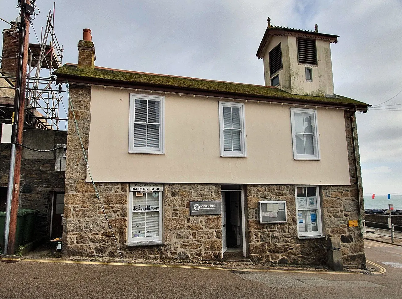 Old lifeboat house and slipway at Penlee Point